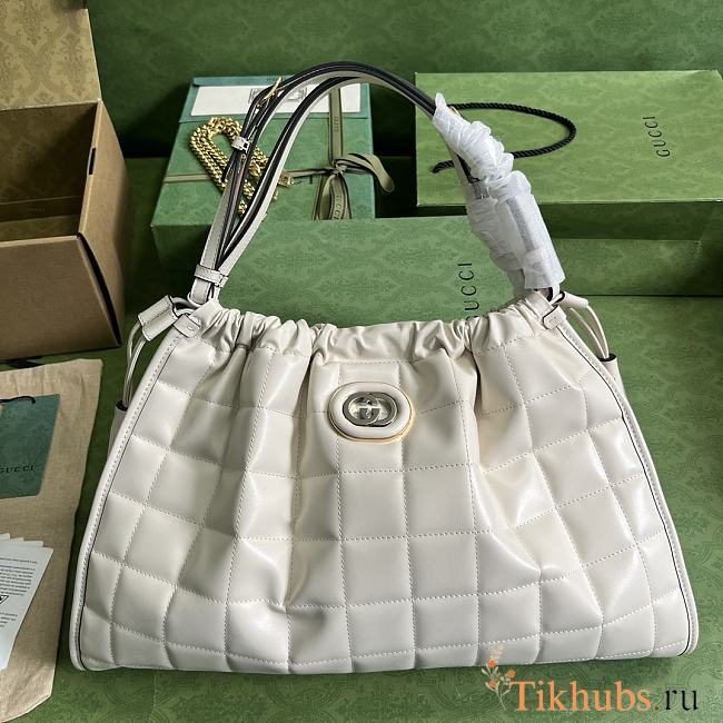 Gucci Deco Medium Tote Bag White 43x28x8cm - 1