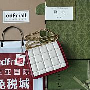 Gucci Mini Deco White Black Red 18x14.5x8cm - 4