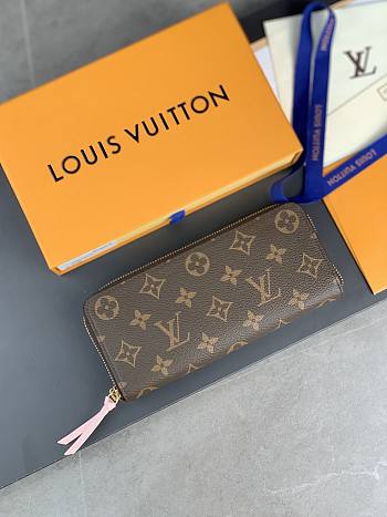 Louis Vuitton LV Clemence Wallet Rose 19.5x9x11.5cm
