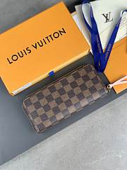 Louis Vuitton LV Clemence Wallet Damier Rose 19.5x9x11.5cm - 1