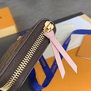 Louis Vuitton LV Clemence Wallet Damier Rose 19.5x9x11.5cm - 6