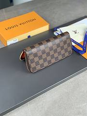 Louis Vuitton LV Clemence Wallet Damier Red 19.5x9x11.5cm - 5