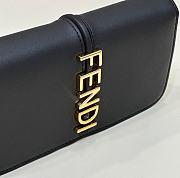 Fendi Fendigraphy Wallet On Chain Black 21.5x14.5x11cm - 3