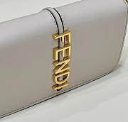 Fendi Fendigraphy Wallet On Chain White 21.5x14.5x11cm - 4