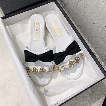 Chanel Casual Style Party Style Elegant Style Mules White