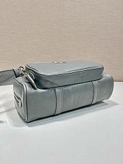 Prada Antique Nappa Top-handle Bag Gray 24x12.5x7cm - 3