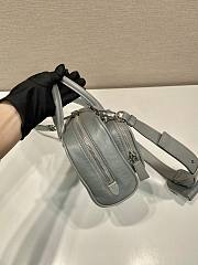 Prada Antique Nappa Top-handle Bag Gray 24x12.5x7cm - 6