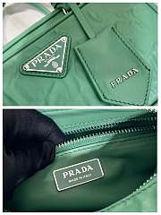 Prada Antique Nappa Top-handle Bag Green 24x12.5x7cm - 6