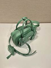 Prada Antique Nappa Top-handle Bag Green 24x12.5x7cm - 4