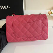 Chanel Small Flap Bag Pink Caviar Silver 20cm - 5