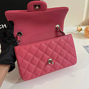 Chanel Small Flap Bag Pink Caviar Silver 20cm - 2