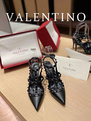 Valentino Rockstub Sandals Black Heel 9cm - 5