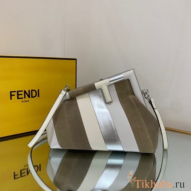 Fendi Small First Multicolor White Gray 26x18x9.5cm - 1