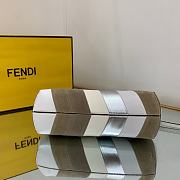 Fendi Small First Multicolor White Gray 26x18x9.5cm - 6