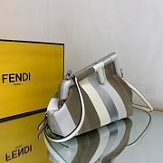 Fendi Small First Multicolor White Gray 26x18x9.5cm - 5