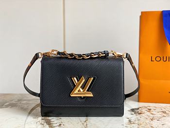 Louis Vuitton LV Twist MM Black 23x17x9.5cm
