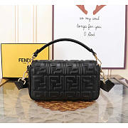 Fendi Baguette Black Leather Bag 27x15x6cm - 6