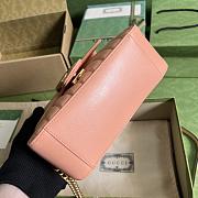 Gucci GG Marmont Matelassé Mini Top Handle Bag Peach 20x14x8cm - 4