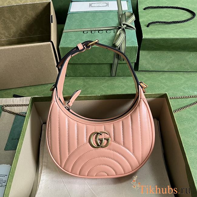 Gucci GG Marmont Matelassé  Mini Bag Peach 21.5x11x5cm - 1