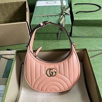 Gucci GG Marmont Matelassé  Mini Bag Peach 21.5x11x5cm