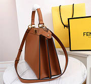 Fendi Peekaboo Medium Iseeu Brown 33.5x25.5x13cm - 4