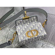 Dior Montaigne Box Bag Gray Oblique Jacquard 17.5 x 11.5 x 5 cm - 5