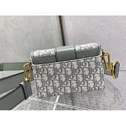 Dior Montaigne Box Bag Gray Oblique Jacquard 17.5 x 11.5 x 5 cm - 2