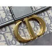 Dior Montaigne Box Bag Gray Oblique Jacquard 17.5 x 11.5 x 5 cm - 3