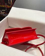 Dolce & Gabbana Patent leather DG Crossbody Bag Red 20x16x5.5cm - 6