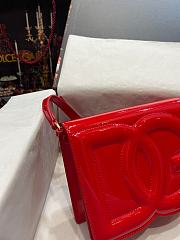 Dolce & Gabbana Patent leather DG Crossbody Bag Red 20x16x5.5cm - 5