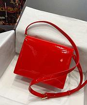 Dolce & Gabbana Patent leather DG Crossbody Bag Red 20x16x5.5cm - 4