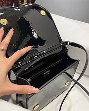 Dolce & Gabbana Patent leather DG Crossbody Bag Black 20x16x5.5cm - 4