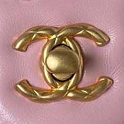 Chanel Small Vanity Case Tweed Lambskin Gold Pink 12.5x15x8cm - 4