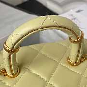 Chanel Small Vanity Case Lambskin bag Yellow 12.5 × 15 × 8 cm - 5