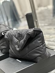 YSL Puffer Messenger Bag Nylon Black 34×27×12cm  - 3