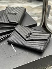 YSL Cassandre Flap Pouch Black 21×6×3cm - 3