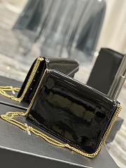 YSL Cassandra Black Patent Leather 22x16.5x5.5cm - 5