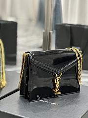 YSL Cassandra Black Patent Leather 22x16.5x5.5cm - 3