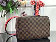 Louis Vuitton LV Neonoe MM Bag Damier Ebene Red 26 x 26 x 17.5 cm - 3