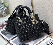 Dior Medium Lady Black Gold 24cm - 1