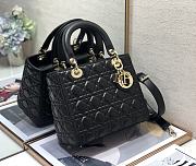 Dior Medium Lady Black Gold 24cm - 6