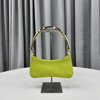 Jacquemus Le Bisou Mousqueton Shoulder Bag Green 26x15x2cm