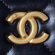 Chanel Vanity Bag Glossy Calfskin Gold Black 14x19x8.5cm - 2