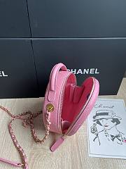 Chanel Small Vanity Case Caviar Gold Pink 16x16x6.5cm - 6