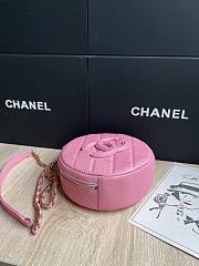 Chanel Small Vanity Case Caviar Gold Pink 16x16x6.5cm - 2