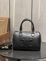 Celine Small Boston Cuir Triomphe Smooth Calfskin Black 19.5 x 14 x 11 cm - 1