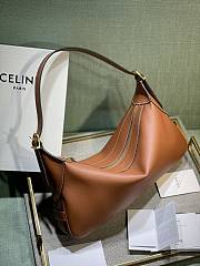 Celine Medium Romy In Supple Calfskin Safari Brown 34x16x5cm - 3