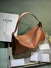 Celine Medium Romy In Supple Calfskin Safari Brown 34x16x5cm - 2