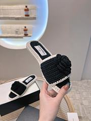 Chanel Mules Crochet Black & Ivory  - 2