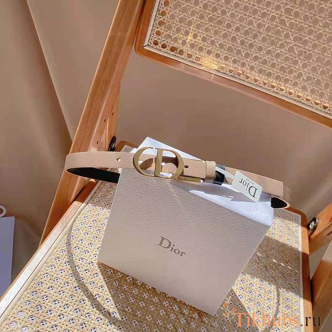 Dior 30 Montaigne Reversible Belt Hazelnut Black 2cm - 1